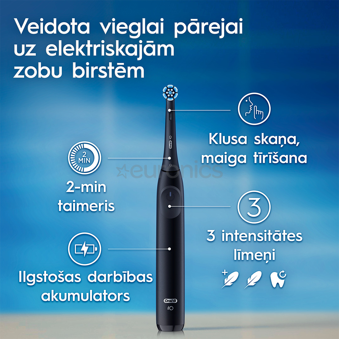 Braun Oral-B iO2, черный - Электрическая зубная щетка