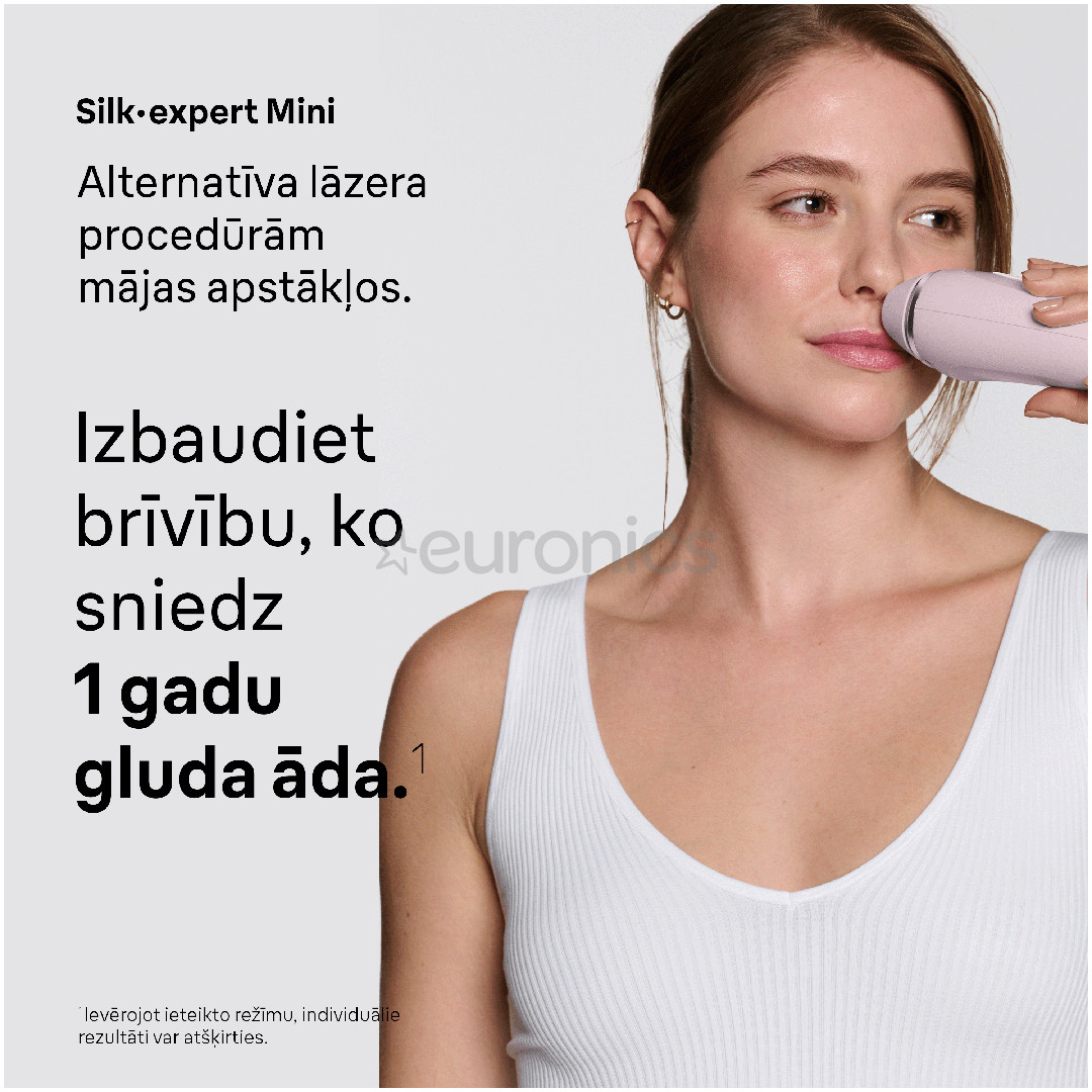 Braun Silk-expert Mini, rozā - Fotoepilators