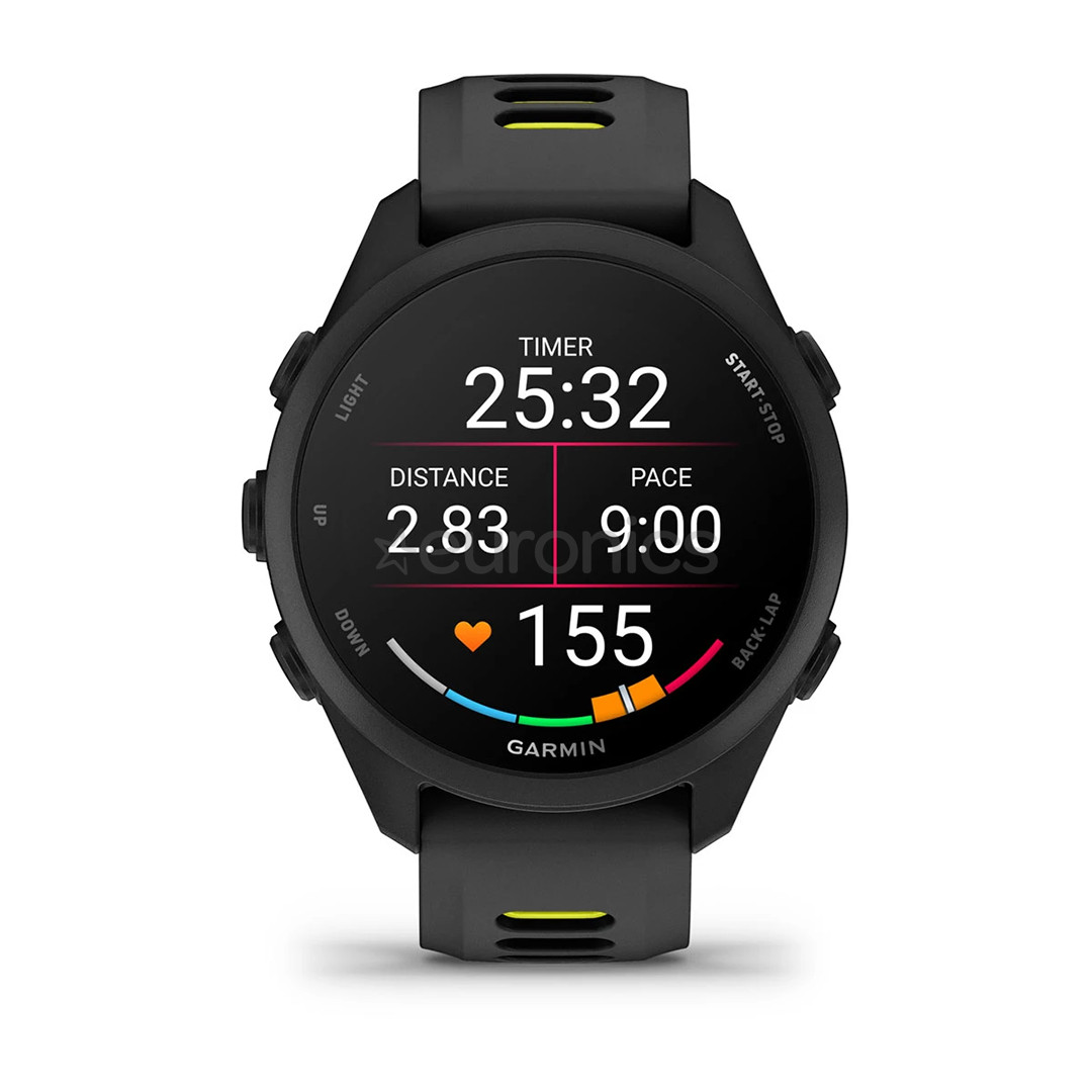 Garmin Forerunner 170, melna/dzeltena - Viedpulkstenis