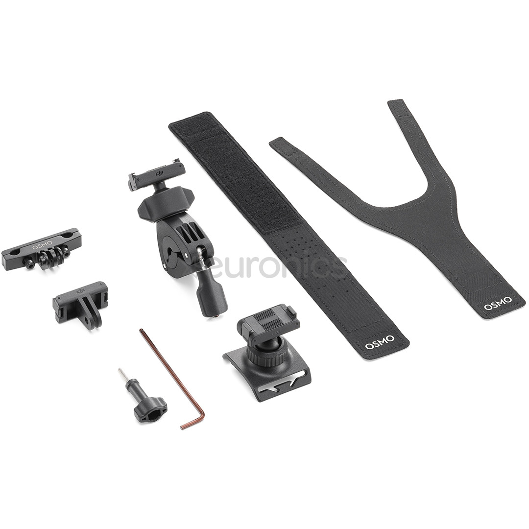 DJI Osmo Action Road Cycling Accessory Kit, melna - Kameras stiprinājums