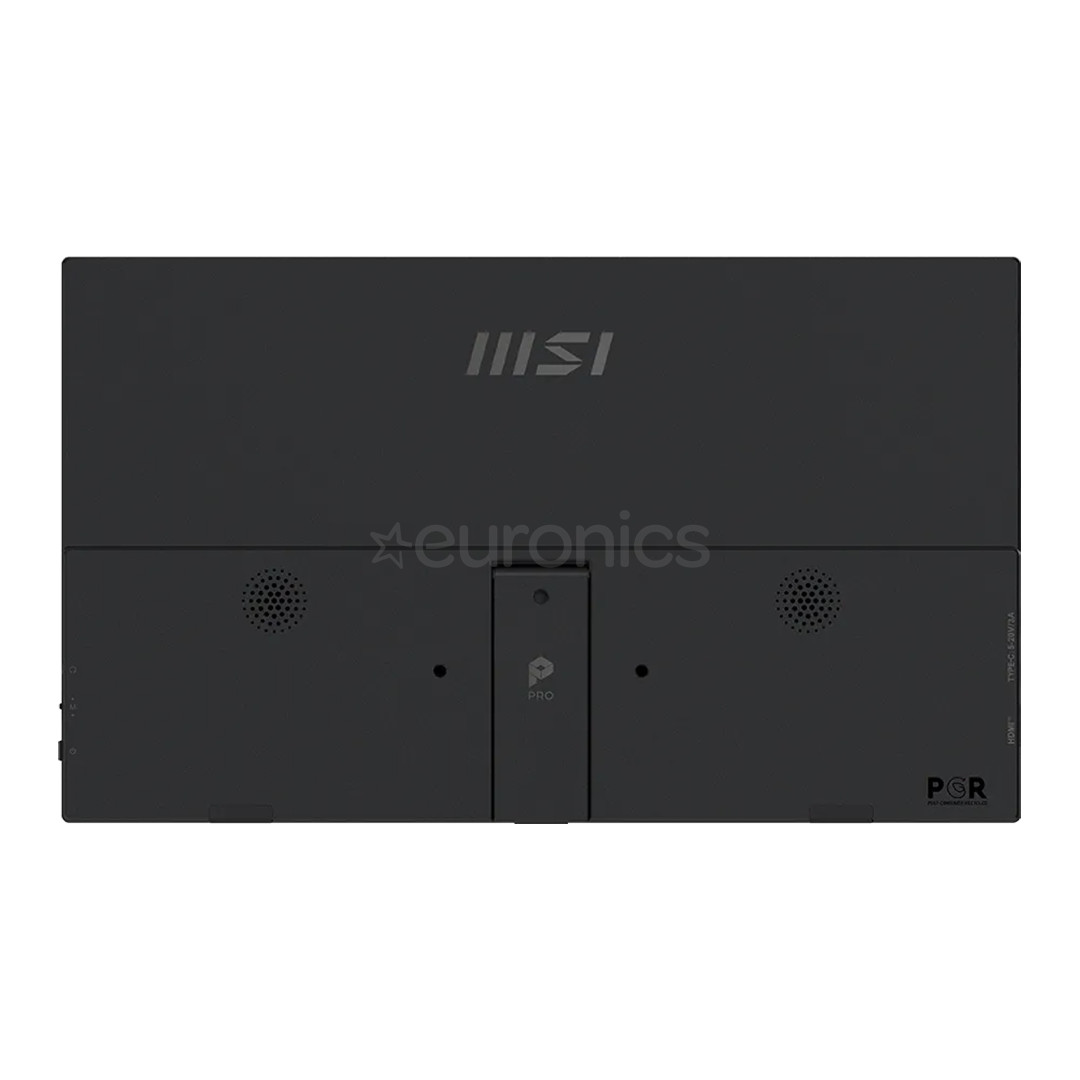 MSI PRO MP165 E6, 16'', USB-C, черный - Портативный монитор