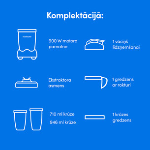Nutribullet Pro, 900 Вт, 0,95 л, матовый черный - Блендер