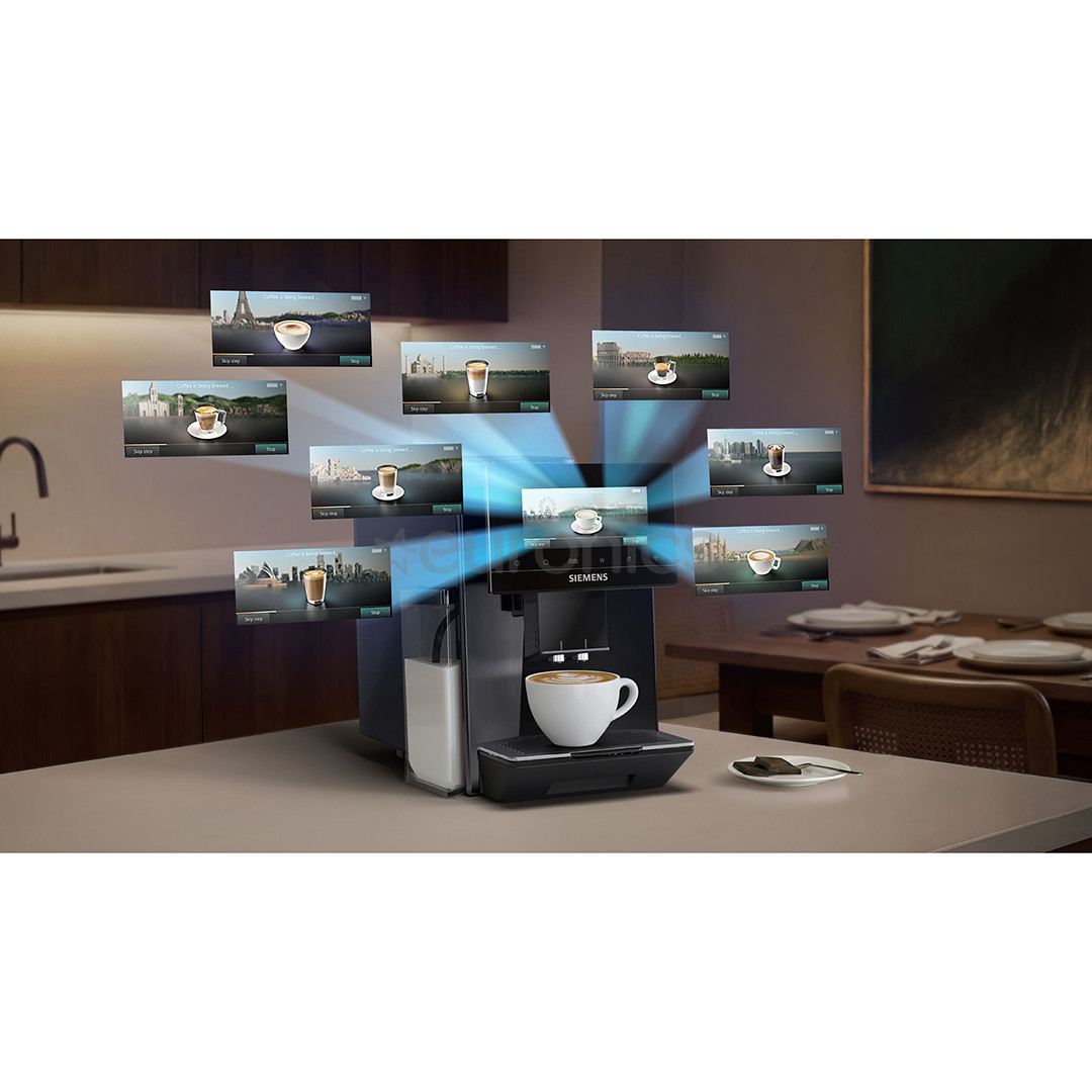 Siemens EQ900 iAroma, темная нерж. сталь - Кофемашина
