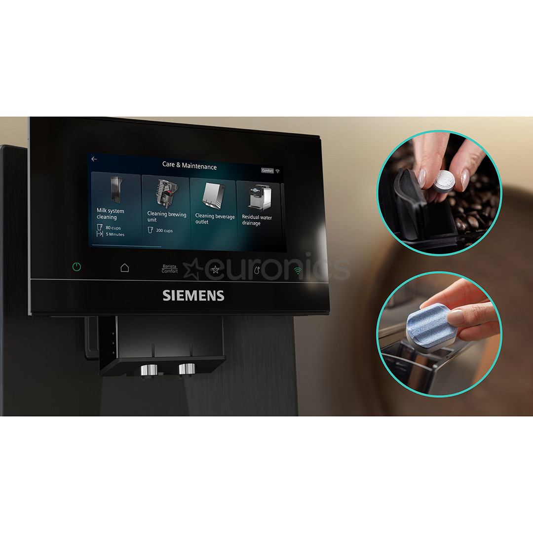 Siemens EQ900 iAroma, темная нерж. сталь - Кофемашина