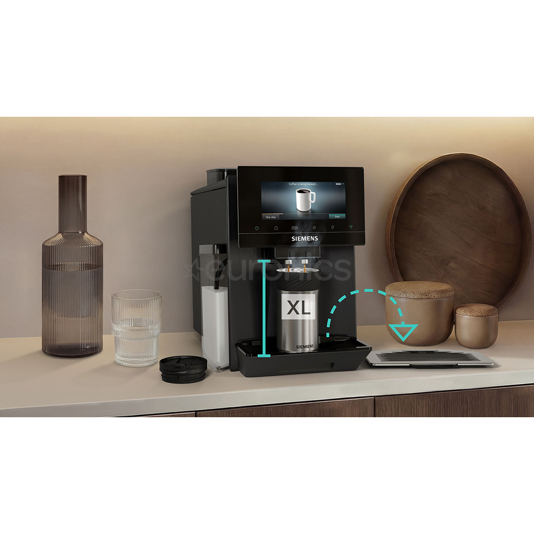 Siemens EQ900 iAroma, темная нерж. сталь - Кофемашина