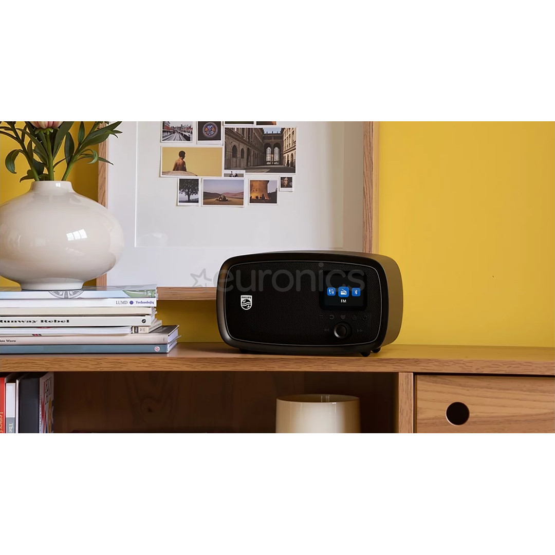 Philips Retro Janet XL TAV2500F, melna - Radio