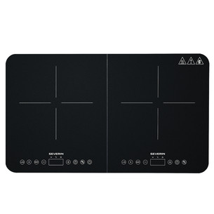 Severin, 3400 W, black - Double induction hob DK1027