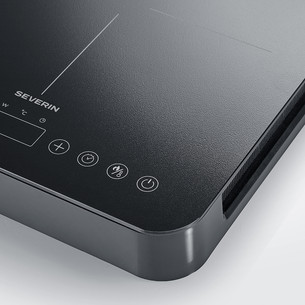 Severin, 3400 W, black - Double induction hob