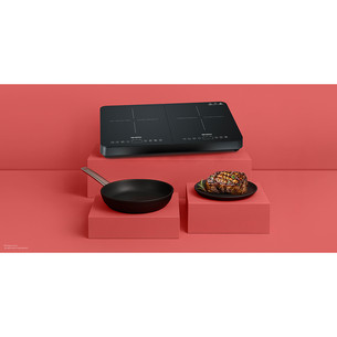 Severin, 3400 W, black - Double induction hob