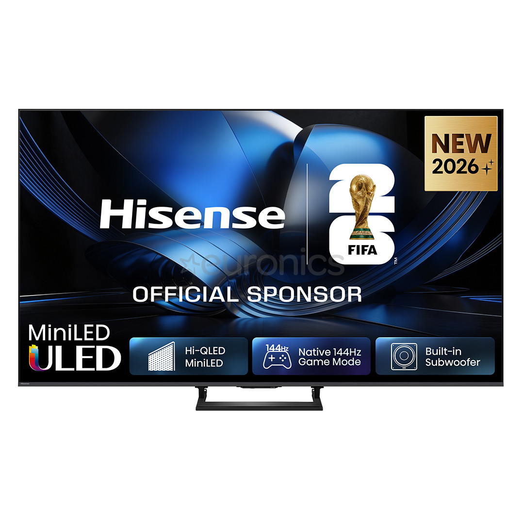 Hisense U7SE, 50'', 4K UHD, ULED Mini LED, melna - Televizors