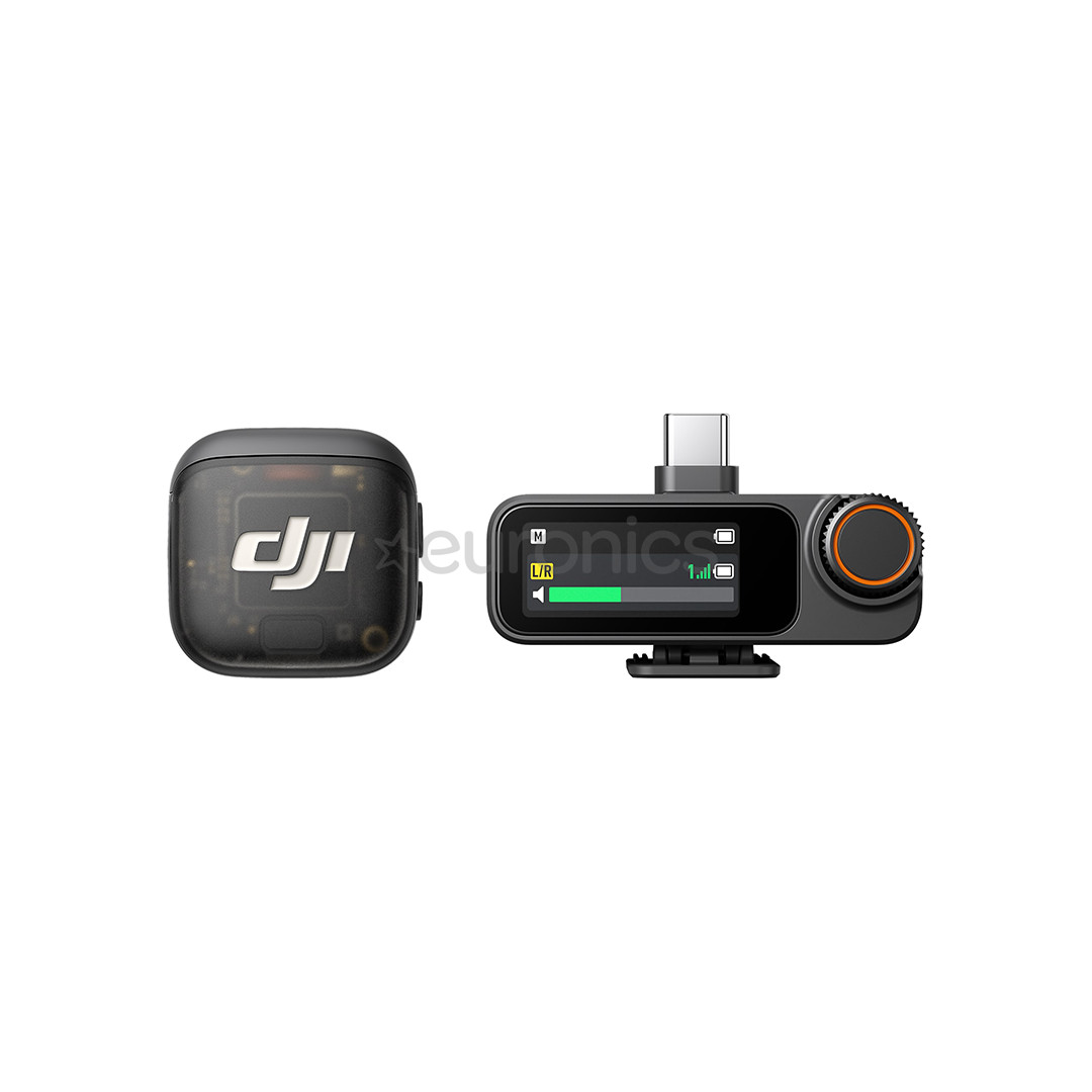 DJI Mic 3 (1 TX + 1 RX), pelēka - Bezvadu mikrofons