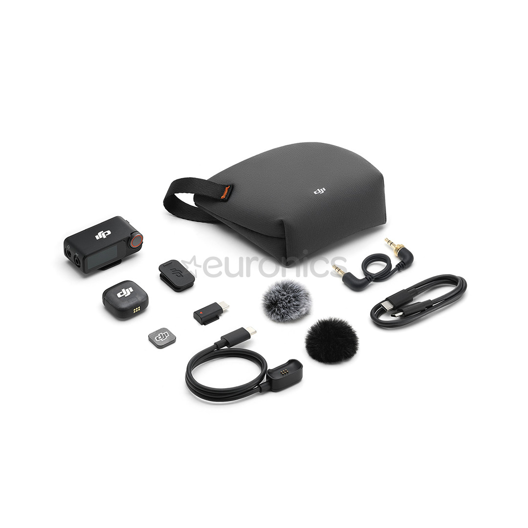 DJI Mic 3 (1 TX + 1 RX), pelēka - Bezvadu mikrofons