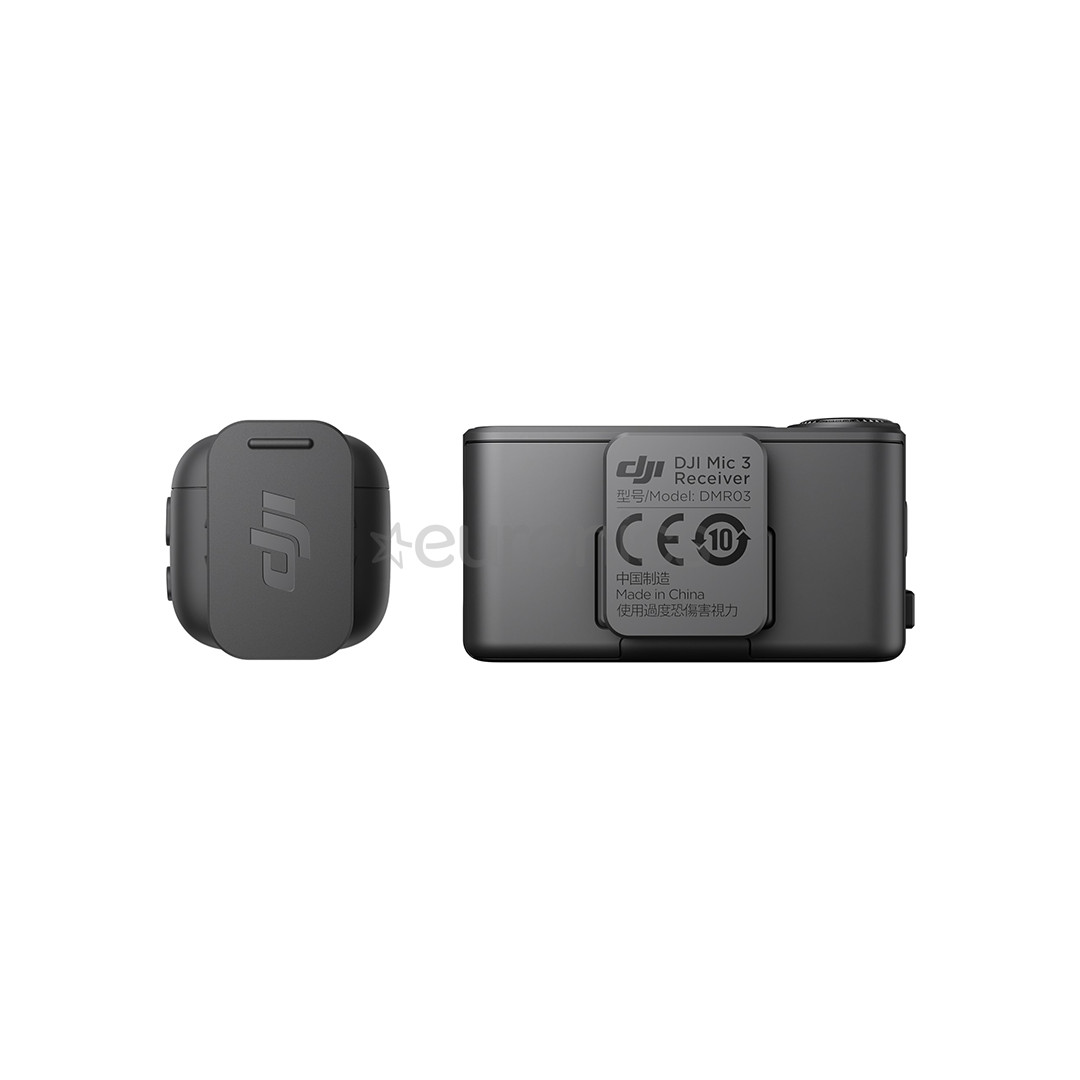 DJI Mic 3 (1 TX + 1 RX), pelēka - Bezvadu mikrofons