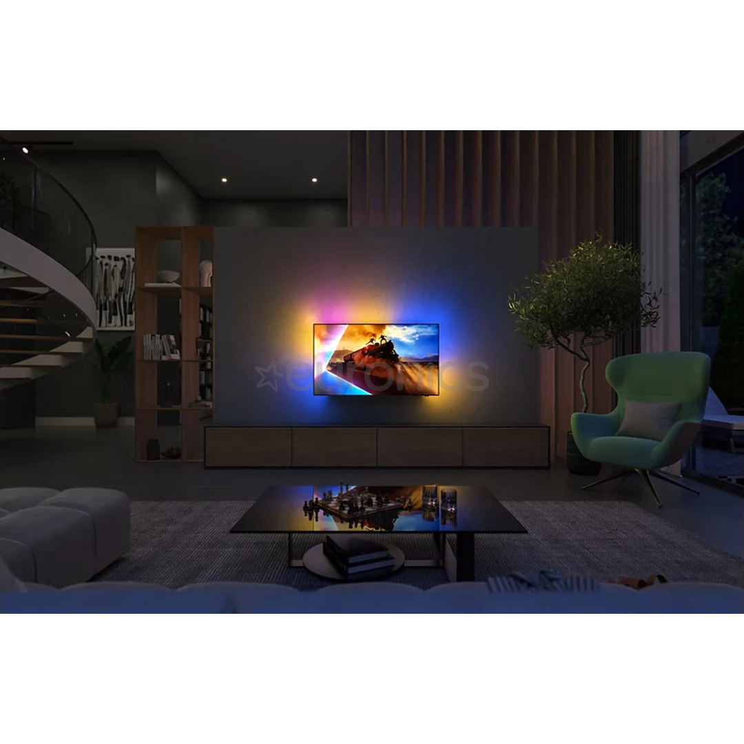 Philips OLED761, 55'', 4K UHD, OLED, melna - Televizors
