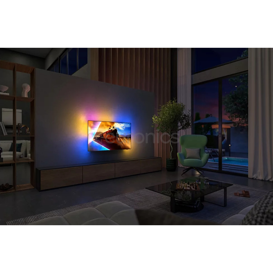 Philips OLED761, 55'', 4K UHD, OLED, melna - Televizors