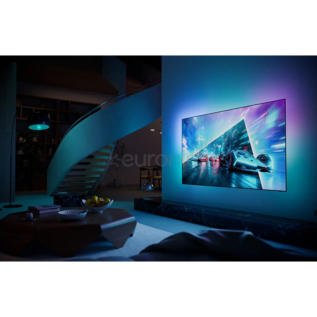 Philips OLED761, 55'', 4K UHD, OLED, melna - Televizors