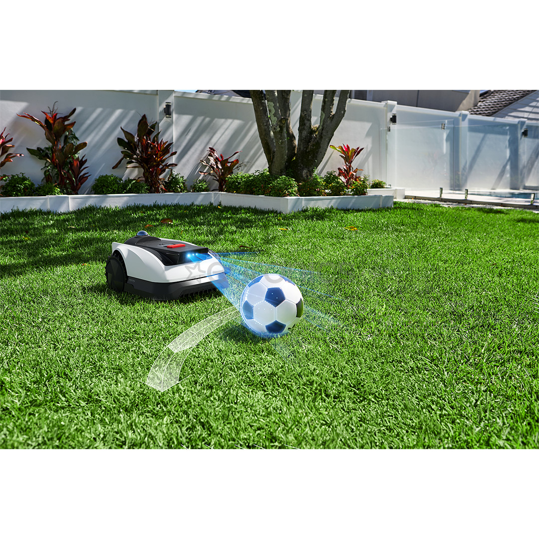 Ecovacs GOAT O1200 LiDAR PRO, white/black - Perimeter-wire-free robotic lawn mower + care kit