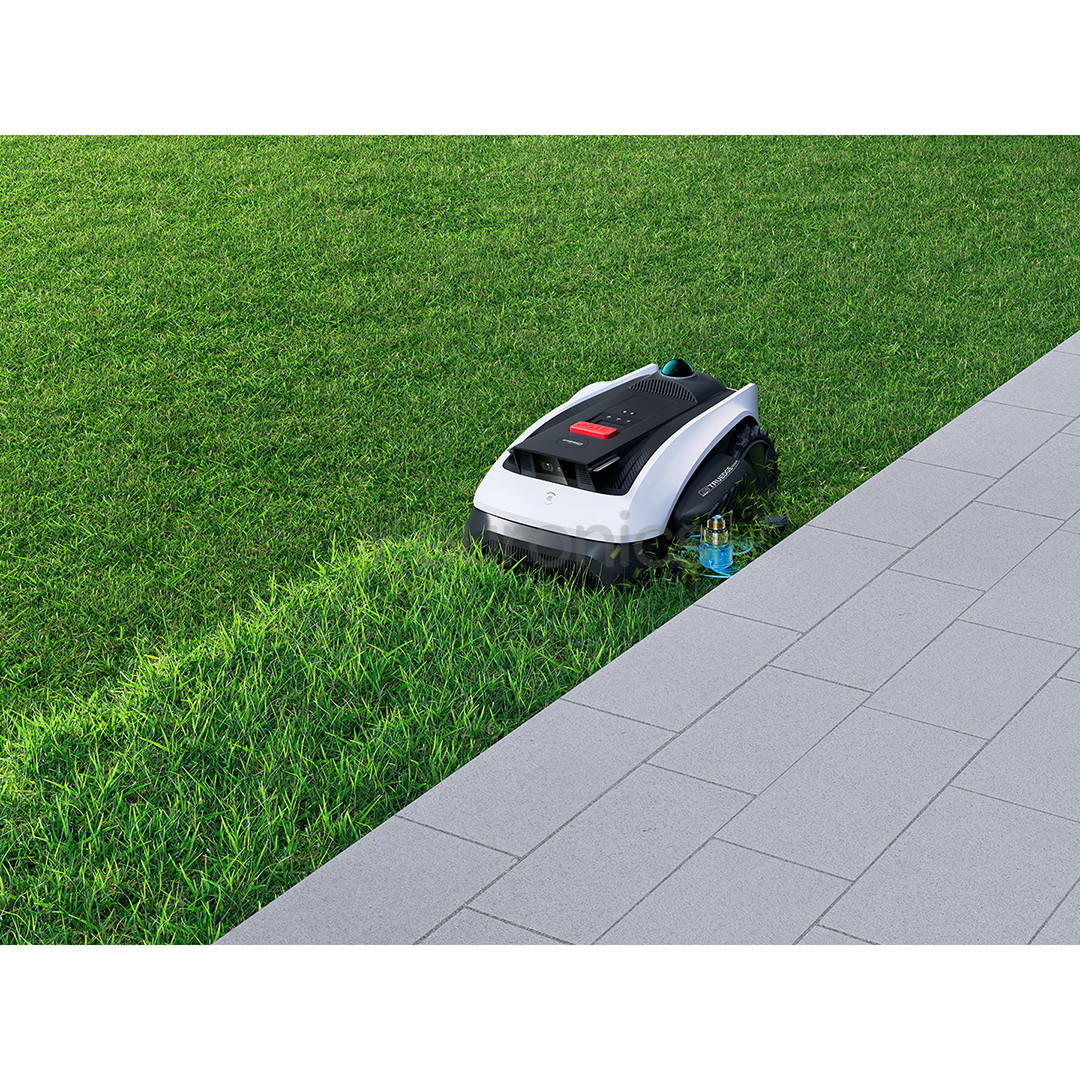 Ecovacs GOAT O1200 LiDAR PRO, white/black - Perimeter-wire-free robotic lawn mower + care kit