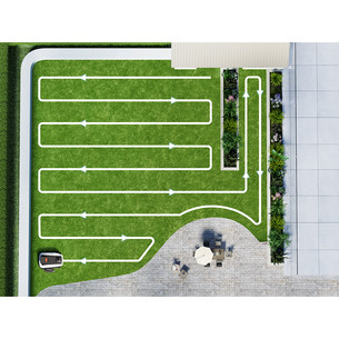 Ecovacs GOAT O1200 LiDAR PRO, white/black - Perimeter-wire-free robotic lawn mower + care kit