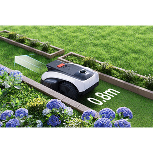 Ecovacs GOAT O1200 LiDAR PRO, white/black - Perimeter-wire-free robotic lawn mower + care kit