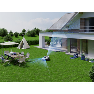 Ecovacs GOAT O1200 LiDAR PRO, white/black - Perimeter-wire-free robotic lawn mower + care kit