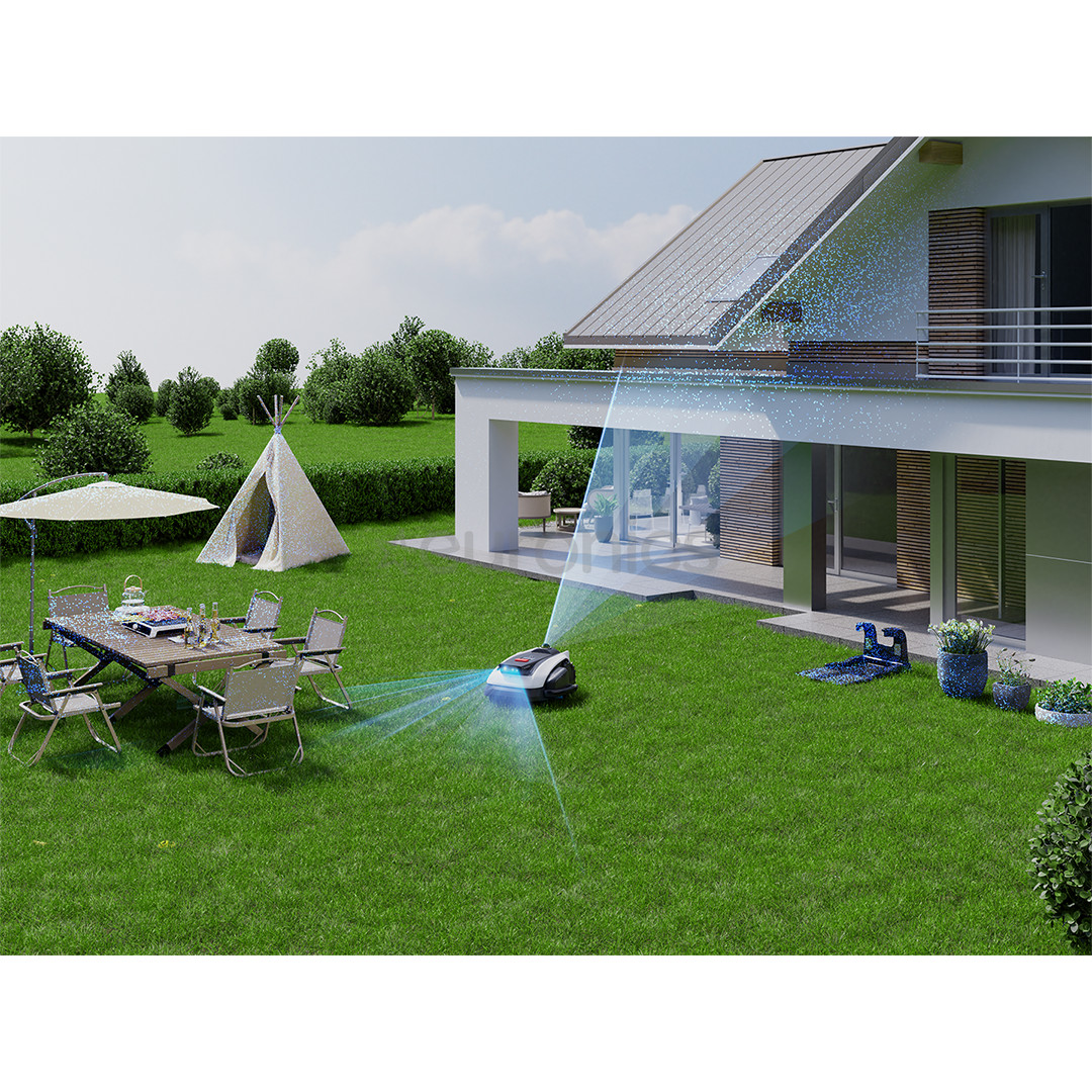 Ecovacs GOAT O1200 LiDAR PRO, white/black - Perimeter-wire-free robotic lawn mower + care kit