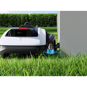 Ecovacs GOAT O1200 LiDAR PRO, white/black - Perimeter-wire-free robotic lawn mower + care kit