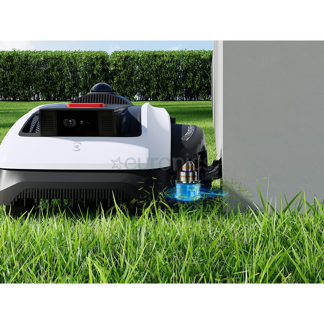 Ecovacs GOAT O1200 LiDAR PRO, white/black - Perimeter-wire-free robotic lawn mower + care kit