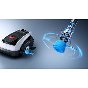 Ecovacs GOAT O1200 LiDAR PRO, white/black - Perimeter-wire-free robotic lawn mower + care kit