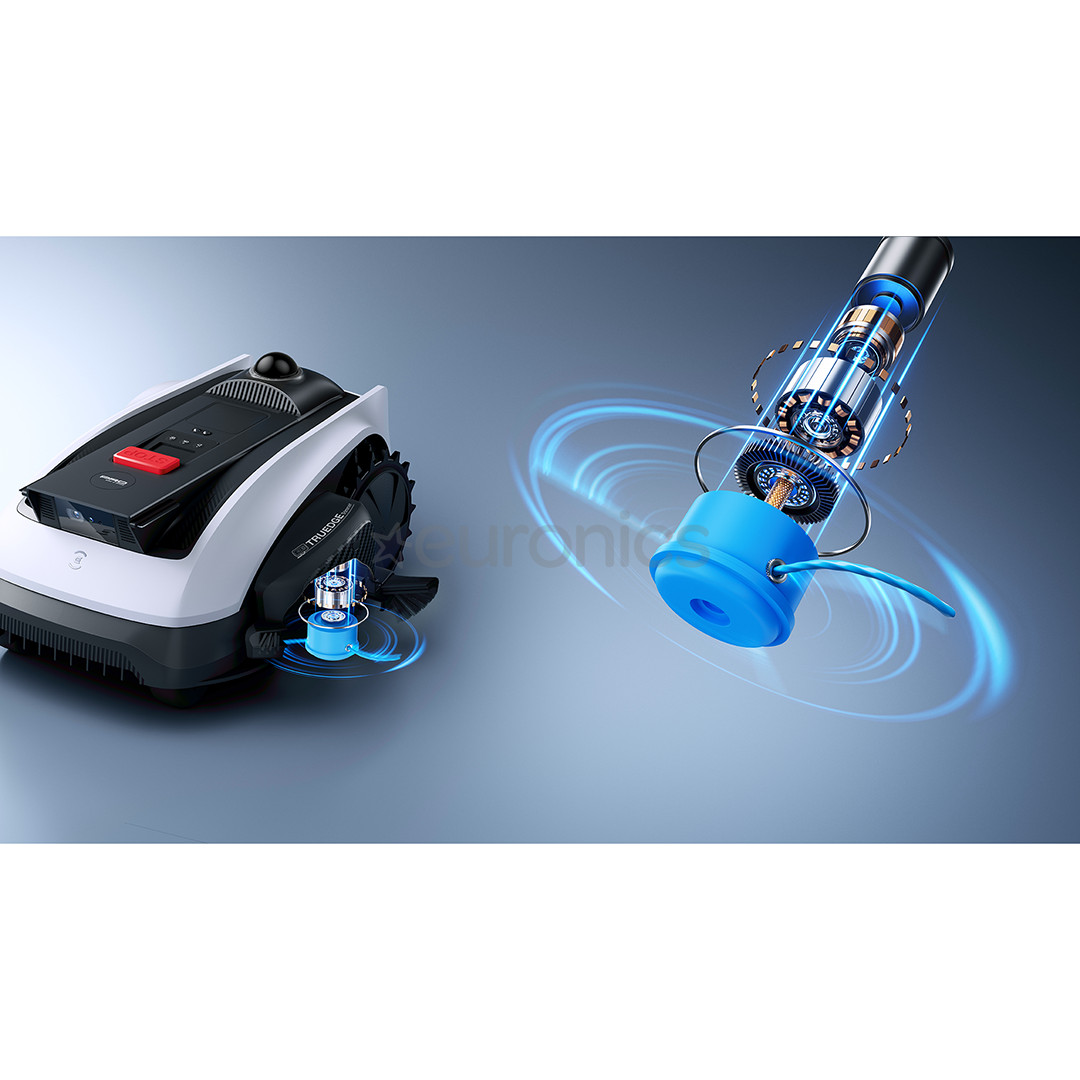 Ecovacs GOAT O1200 LiDAR PRO, white/black - Perimeter-wire-free robotic lawn mower + care kit