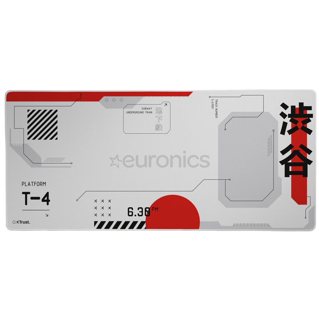 Trust GXT 759 XXL Gaming Mousepad, white/red - Mousepad