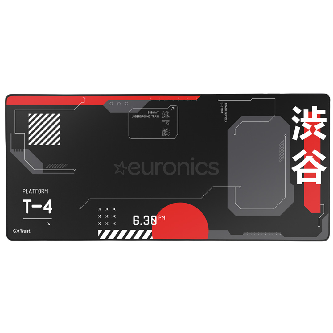 Trust GXT 759 XXL Gaming Mousepad, melna/sarkana - Datorpeles paliktnis 25716