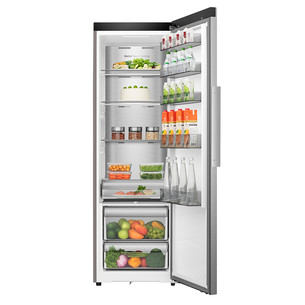 Hisense, 372 L, height 186 cm, stainless steel - Cooler