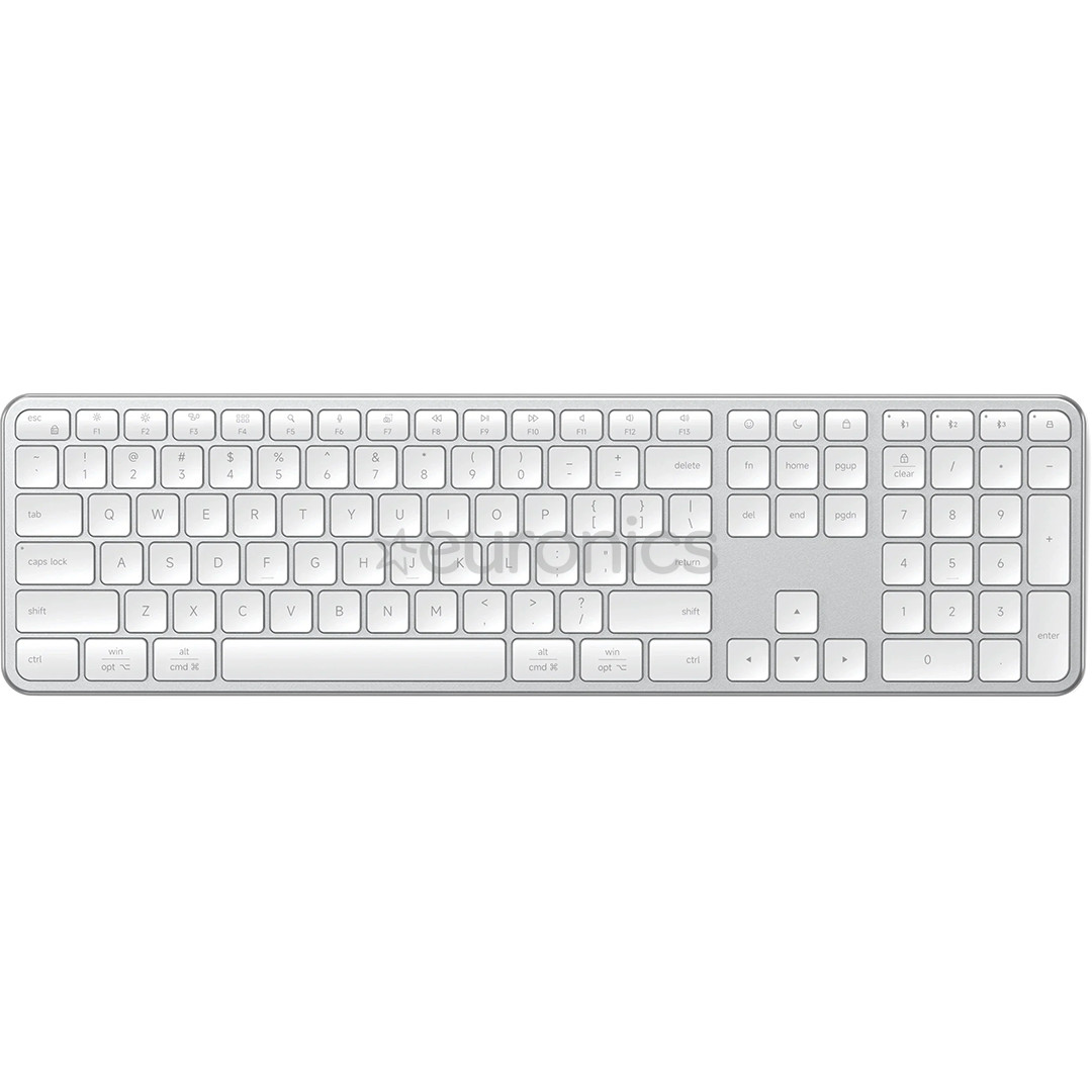 Satechi Slim EX3, US, sudraba - Bezvadu tastatūra
