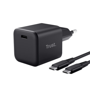 Trust Maxo Ultra-small 65W USB-C GaN Charger, черный - Зарядное устройство 26046
