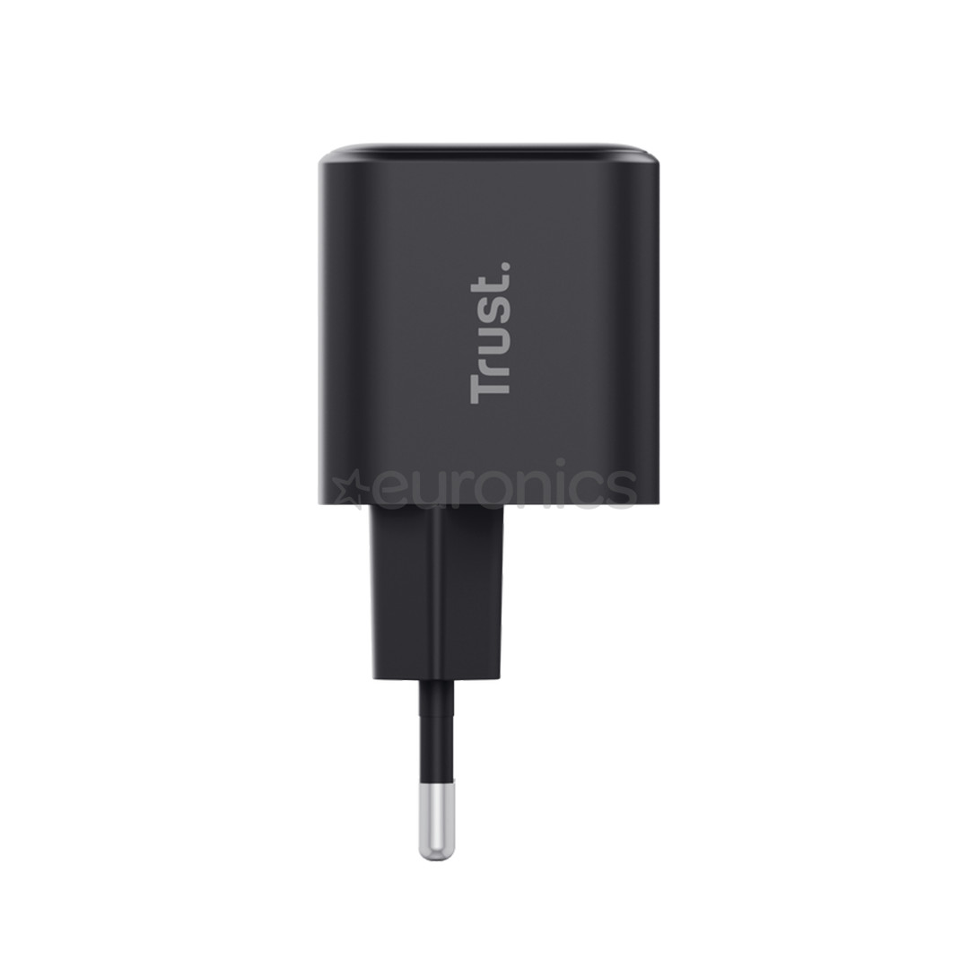 Trust Maxo Ultra-small 65W USB-C GaN Charger, черный - Зарядное устройство