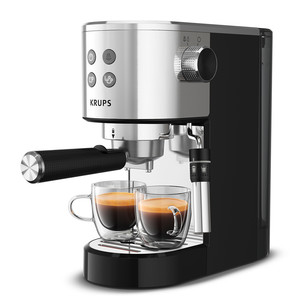 Krups Virtuoso + Pump, stainless steel/black - Espresso machine