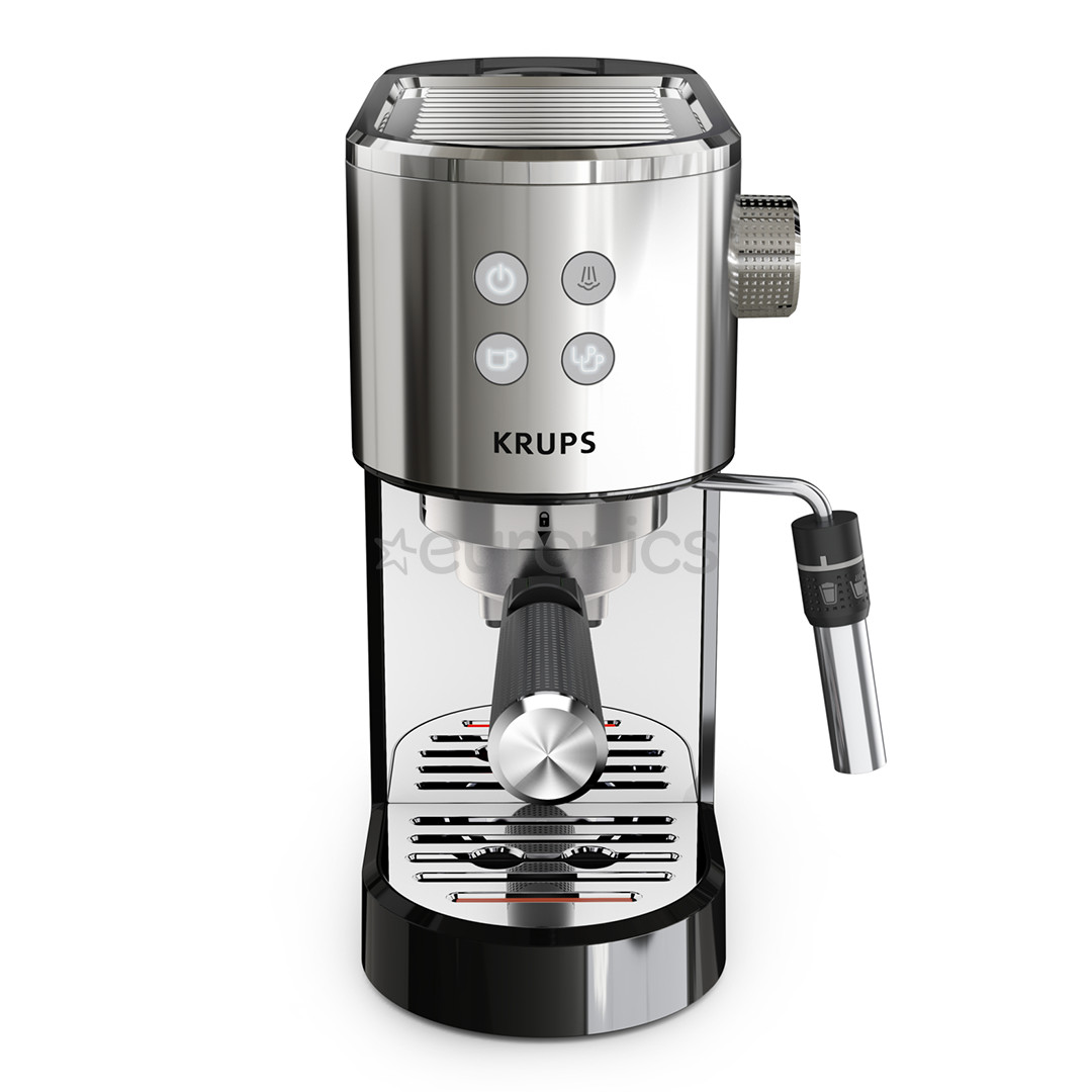 Krups Virtuoso + Pump, stainless steel/black - Espresso machine