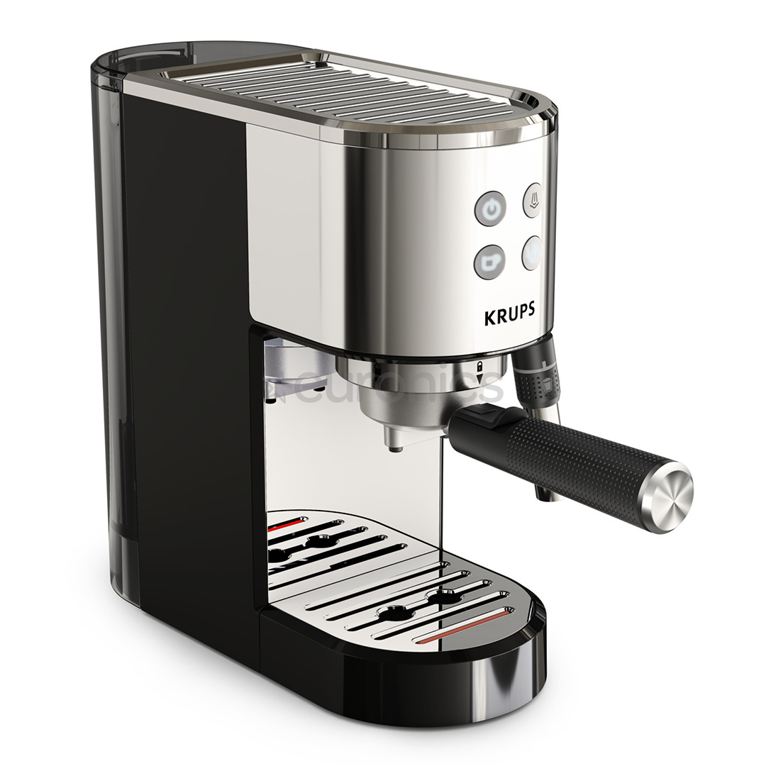 Krups Virtuoso + Pump, stainless steel/black - Espresso machine