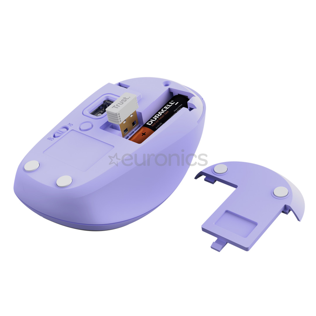 Trust Yvi+, purple - Wireless mouse