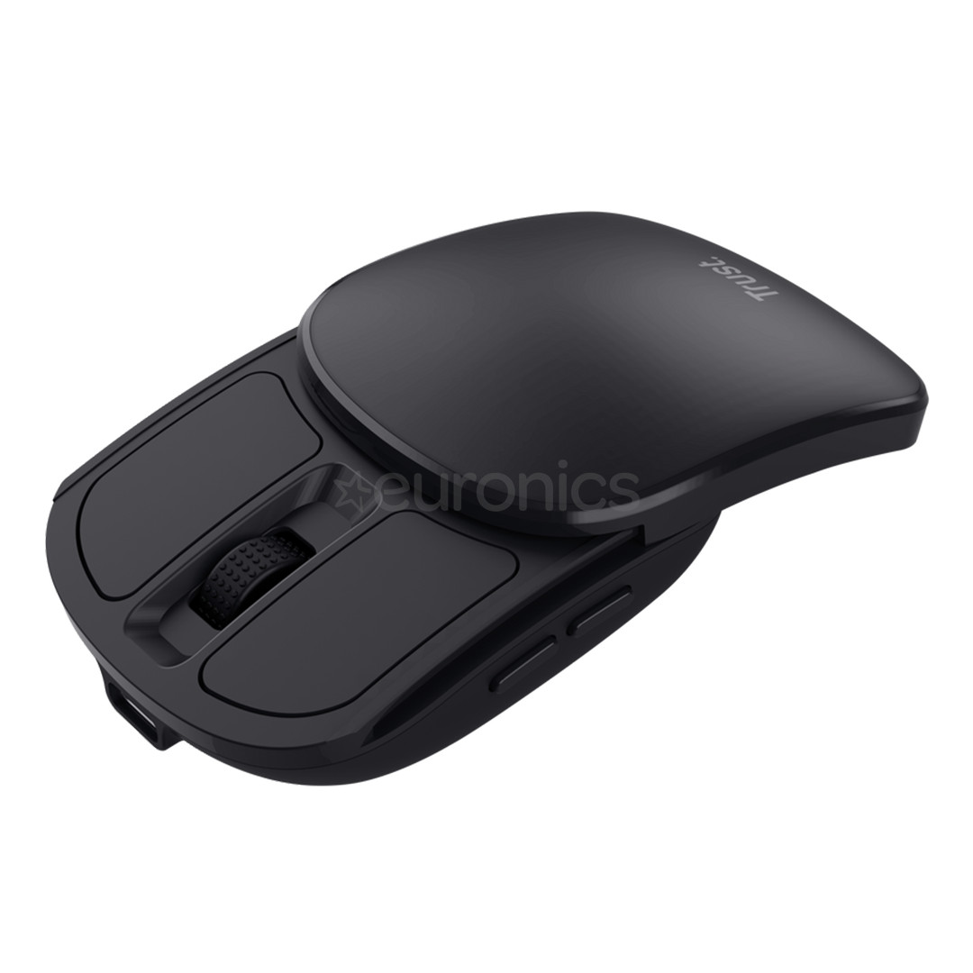 Trust Zylo Foldable Pocket Mouse, melna - Bezvadu datorpele