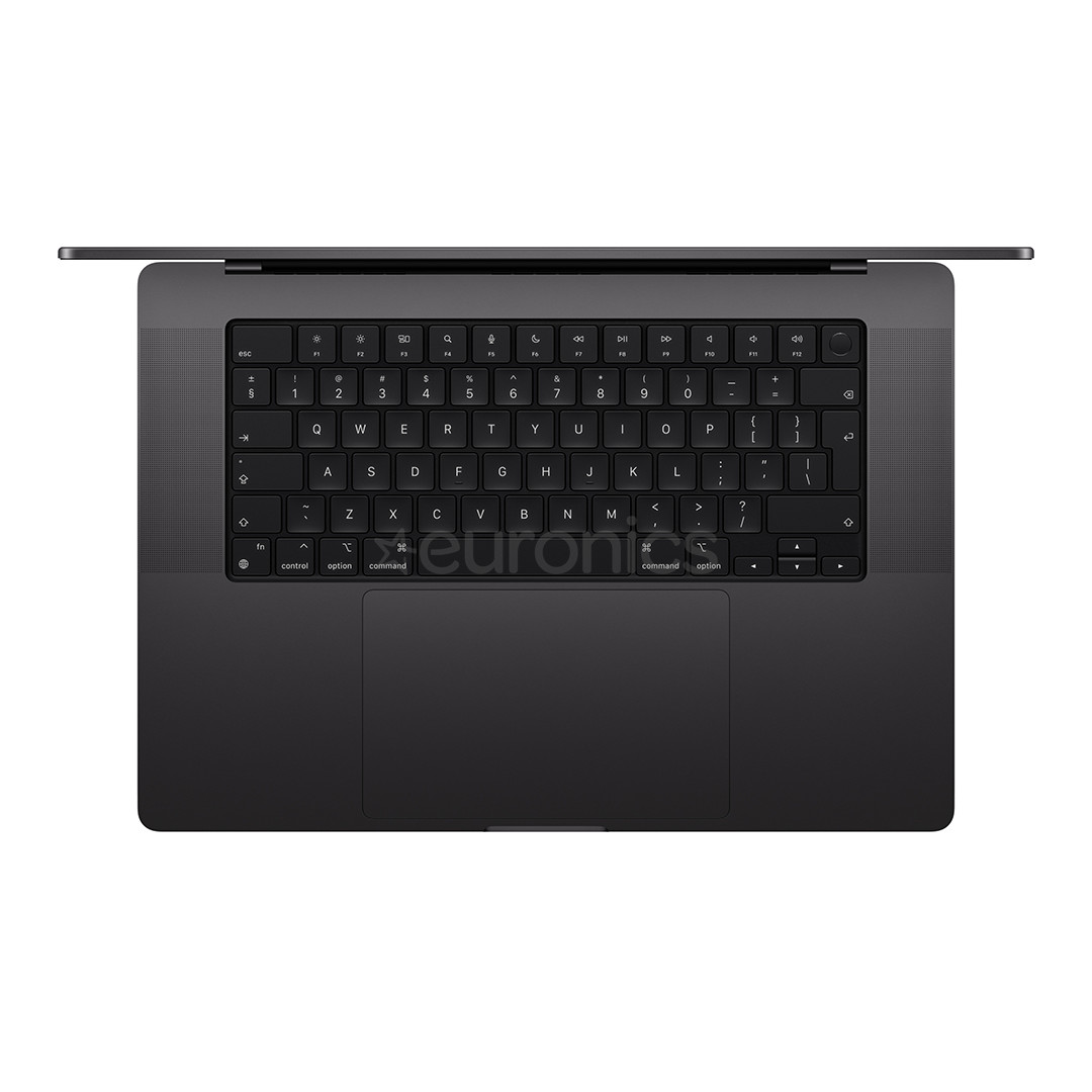 Apple MacBook Pro 16 (2024) M4 Max, 16C/40C, 64 GB, 2 TB, ENG, melna - Portatīvais dators