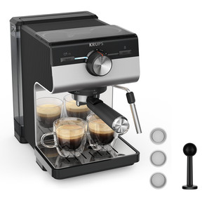 Krups Authentic+ C90, black/stainless steel - Espresso machine