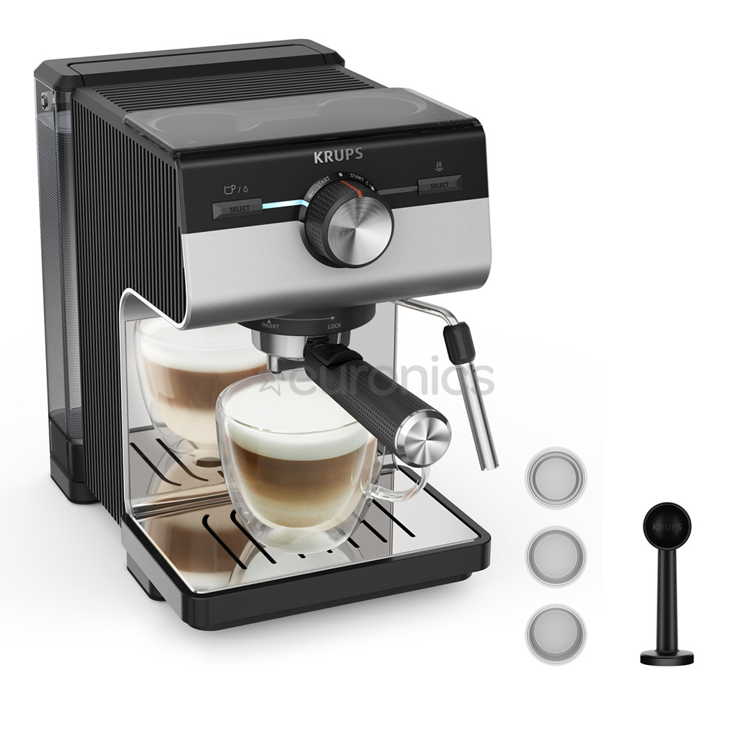 Krups Authentic+ C90, black/stainless steel - Espresso machine