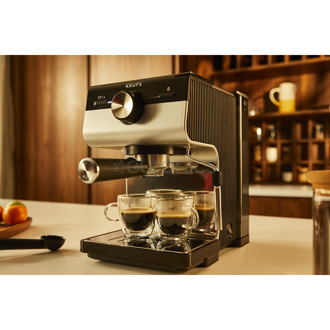 Krups Authentic+ C90, black/stainless steel - Espresso machine