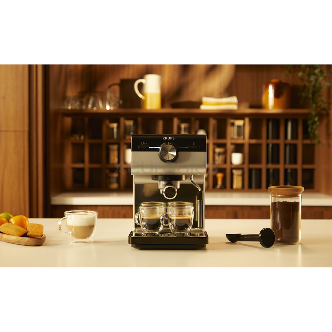Krups Authentic+ C90, black/stainless steel - Espresso machine
