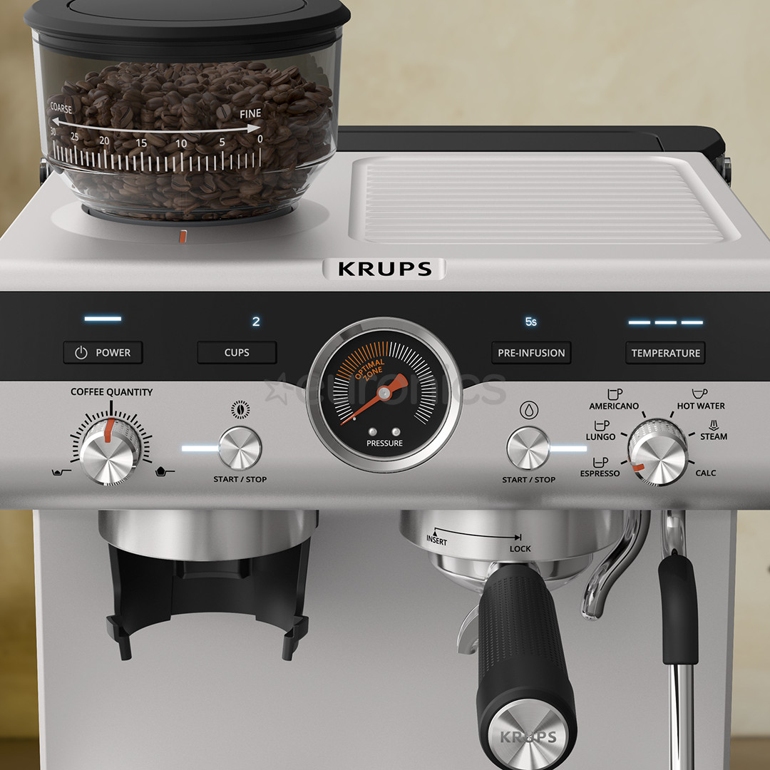 Krups Precision, серый!черный - Кофемашина