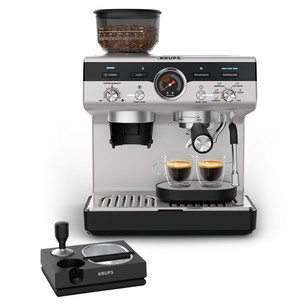 Krups Precision+, pelēka/melna - Kafijas automāts XP804T10