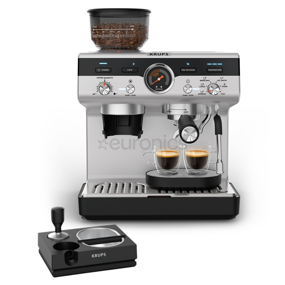 Krups Precision+, pelēka/melna - Kafijas automāts