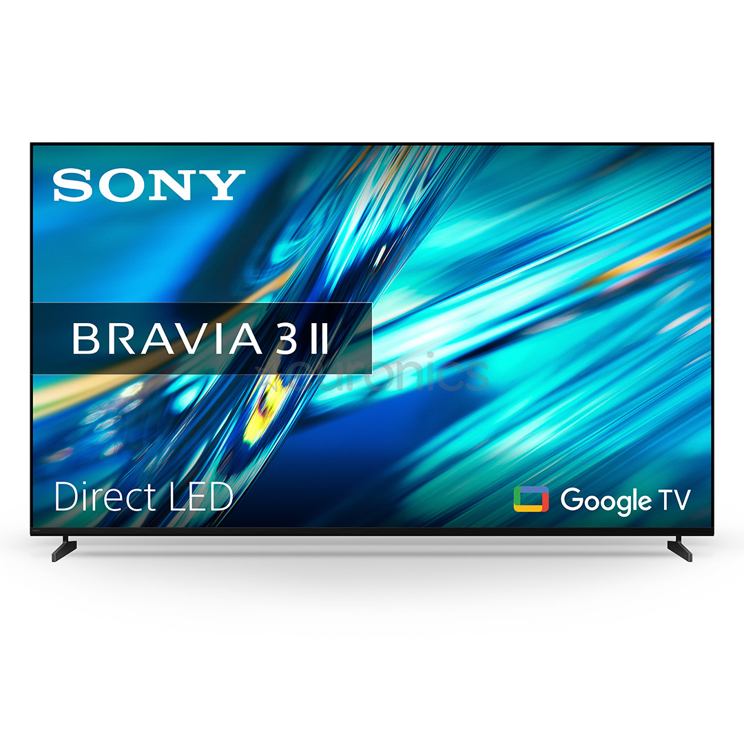 Sony BRAVIA 3 II XR35, 100'', 4K UHD, LED LCD, melna - Televizors K100XR35M2PB.CEI